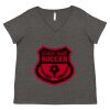 Women's Curvy Collection Fine Jersey V-Neck Tee Thumbnail