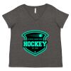 Women's Curvy Collection Fine Jersey V-Neck Tee Thumbnail