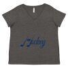 Women's Curvy Collection Fine Jersey V-Neck Tee Thumbnail