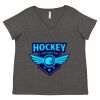 Women's Curvy Collection Fine Jersey V-Neck Tee Thumbnail