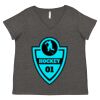 Women's Curvy Collection Fine Jersey V-Neck Tee Thumbnail