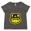 Women's Curvy Collection Fine Jersey V-Neck Tee Thumbnail
