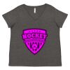 Women's Curvy Collection Fine Jersey V-Neck Tee Thumbnail