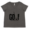 Women's Curvy Collection Fine Jersey V-Neck Tee Thumbnail