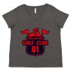 Women's Curvy Collection Fine Jersey V-Neck Tee Thumbnail