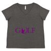 Women's Curvy Collection Fine Jersey V-Neck Tee Thumbnail