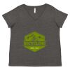 Women's Curvy Collection Fine Jersey V-Neck Tee Thumbnail