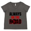 Women's Curvy Collection Fine Jersey V-Neck Tee Thumbnail