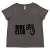 Women's Curvy Collection Fine Jersey V-Neck Tee Thumbnail