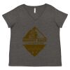 Women's Curvy Collection Fine Jersey V-Neck Tee Thumbnail