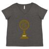 Women's Curvy Collection Fine Jersey V-Neck Tee Thumbnail