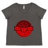 Women's Curvy Collection Fine Jersey V-Neck Tee Thumbnail