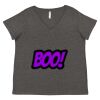 Women's Curvy Collection Fine Jersey V-Neck Tee Thumbnail