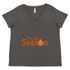 Women's Curvy Collection Fine Jersey V-Neck Tee Thumbnail