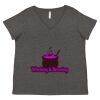 Women's Curvy Collection Fine Jersey V-Neck Tee Thumbnail