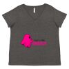 Women's Curvy Collection Fine Jersey V-Neck Tee Thumbnail