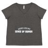 Women's Curvy Collection Fine Jersey V-Neck Tee Thumbnail