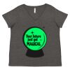 Women's Curvy Collection Fine Jersey V-Neck Tee Thumbnail