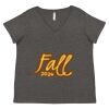 Women's Curvy Collection Fine Jersey V-Neck Tee Thumbnail