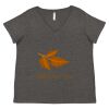 Women's Curvy Collection Fine Jersey V-Neck Tee Thumbnail