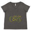 Women's Curvy Collection Fine Jersey V-Neck Tee Thumbnail