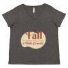 Women's Curvy Collection Fine Jersey V-Neck Tee Thumbnail