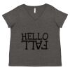 Women's Curvy Collection Fine Jersey V-Neck Tee Thumbnail
