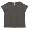 Women's Curvy Collection Fine Jersey V-Neck Tee Thumbnail