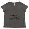 Women's Curvy Collection Fine Jersey V-Neck Tee Thumbnail