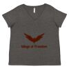 Women's Curvy Collection Fine Jersey V-Neck Tee Thumbnail