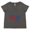 Women's Curvy Collection Fine Jersey V-Neck Tee Thumbnail