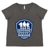 Women's Curvy Collection Fine Jersey V-Neck Tee Thumbnail