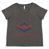 Women's Curvy Collection Fine Jersey V-Neck Tee Thumbnail