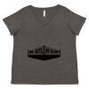 Women's Curvy Collection Fine Jersey V-Neck Tee Thumbnail