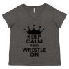 Women's Curvy Collection Fine Jersey V-Neck Tee Thumbnail