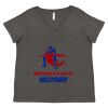 Women's Curvy Collection Fine Jersey V-Neck Tee Thumbnail