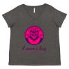 Women's Curvy Collection Fine Jersey V-Neck Tee Thumbnail