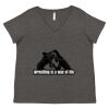 Women's Curvy Collection Fine Jersey V-Neck Tee Thumbnail