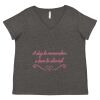 Women's Curvy Collection Fine Jersey V-Neck Tee Thumbnail