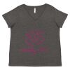 Women's Curvy Collection Fine Jersey V-Neck Tee Thumbnail