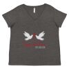 Women's Curvy Collection Fine Jersey V-Neck Tee Thumbnail