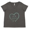 Women's Curvy Collection Fine Jersey V-Neck Tee Thumbnail