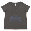 Women's Curvy Collection Fine Jersey V-Neck Tee Thumbnail