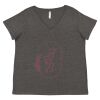Women's Curvy Collection Fine Jersey V-Neck Tee Thumbnail