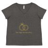 Women's Curvy Collection Fine Jersey V-Neck Tee Thumbnail