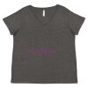 Women's Curvy Collection Fine Jersey V-Neck Tee Thumbnail