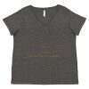Women's Curvy Collection Fine Jersey V-Neck Tee Thumbnail