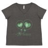 Women's Curvy Collection Fine Jersey V-Neck Tee Thumbnail