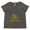 Women's Curvy Collection Fine Jersey V-Neck Tee Thumbnail