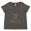 Women's Curvy Collection Fine Jersey V-Neck Tee Thumbnail